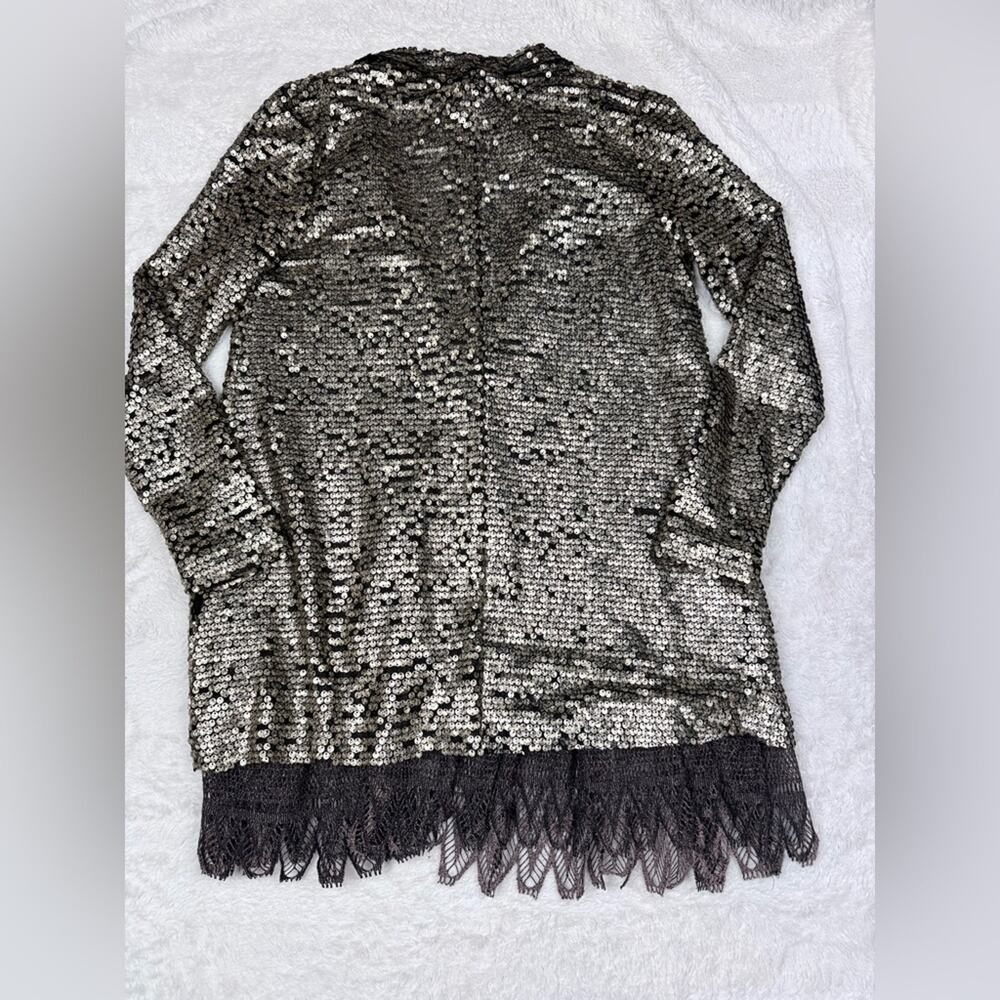 FREE PEOPLE Stardust Lace Tarnished Sequin Boho Blazer Jacket Women’s Size XS - Picture 13 of 13